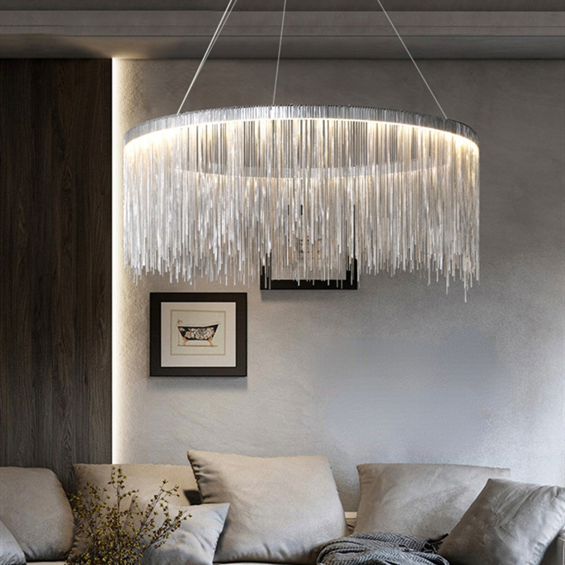Marilyn Design Grote LED Hanglamp Zwart Wit Gouden Metaal  Woonkamer