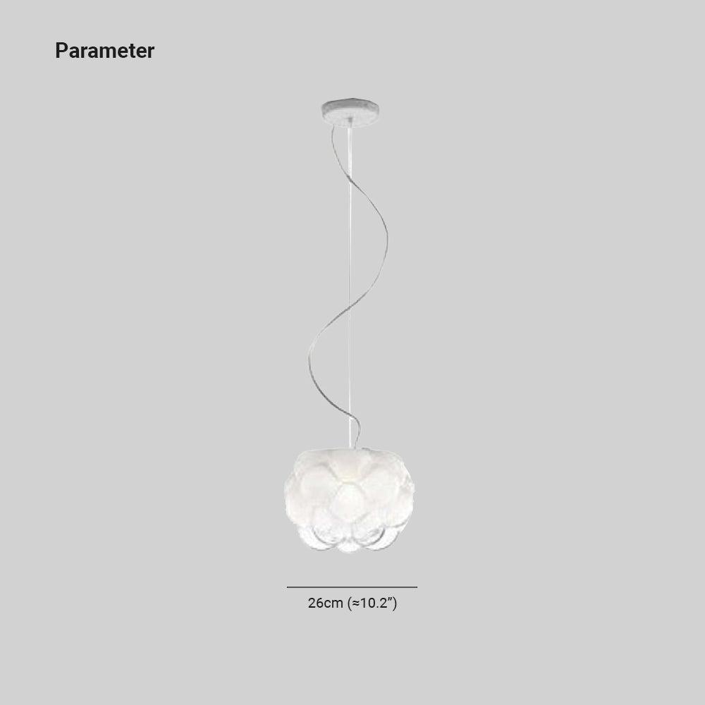Orsini Design Moderne LED Hanglampen Wit Glas Metaal Eetkamer