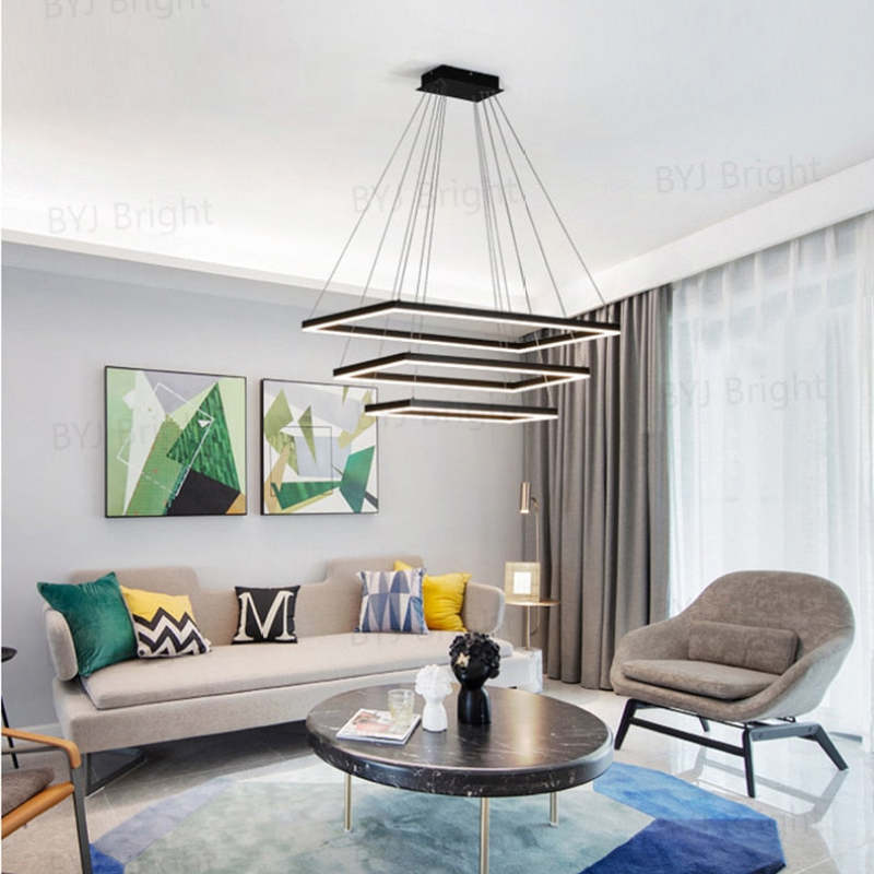 Orsini Design LED Hanglampen Zwart Wit Metaal Eetkamer Slaapkamer