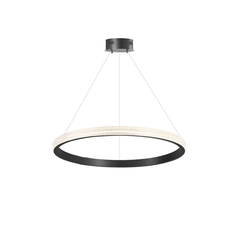Kirsten Moderne Ronde LED Hanglamp Zwart/Goud Metaal/Arcyl Slaap/Woon/Eetkamer
