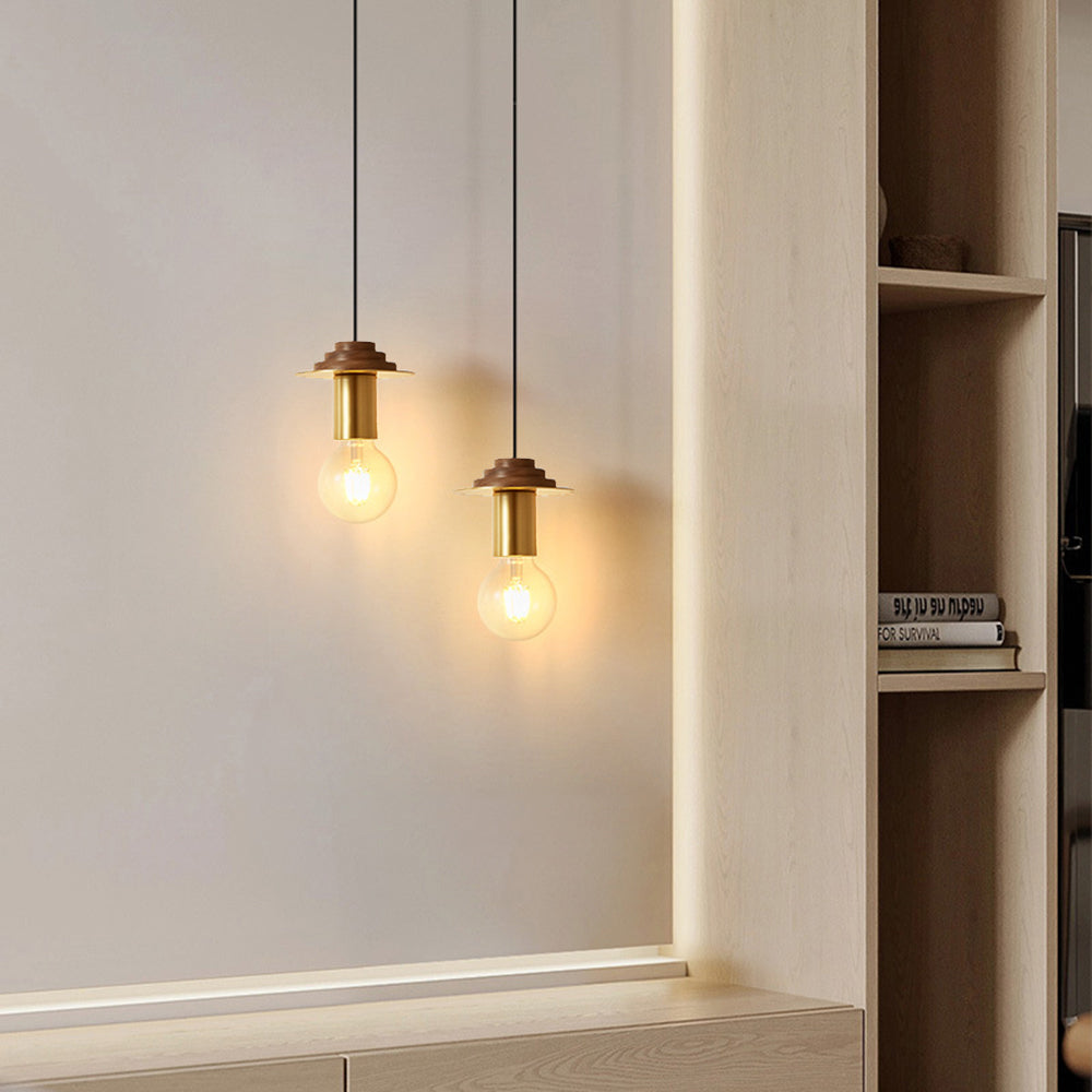Hailie Modern Kleine Retro LED Hanglampen Wit Zwar Metaal Slaapkamer