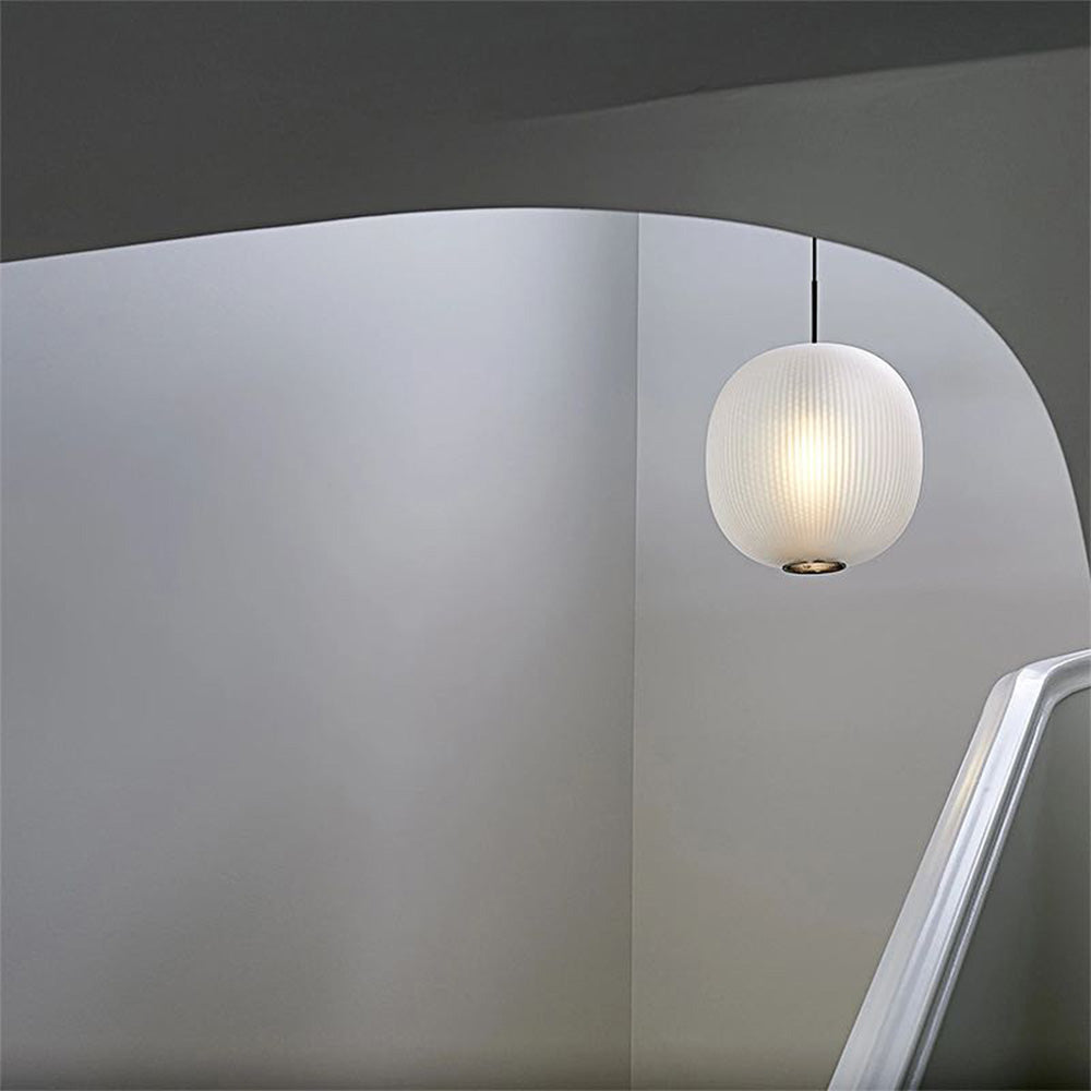 Hailie Ronde LED Hanglampen Grijs Metaal Glas Eetkamer Woonkamer
