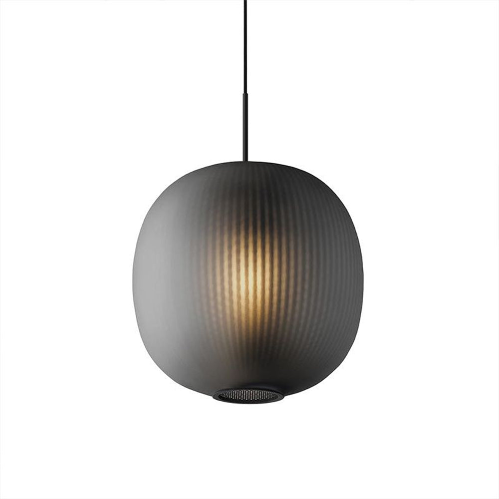 Hailie Ronde LED Hanglampen Grijs Metaal Glas Eetkamer Woonkamer
