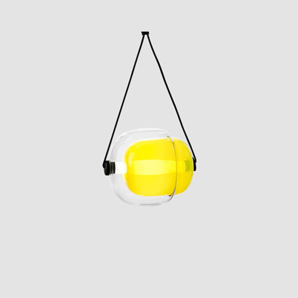 Hailie Moderne Design LED Hanglamp Geel Blauw Wit Glas Metaal Keuken